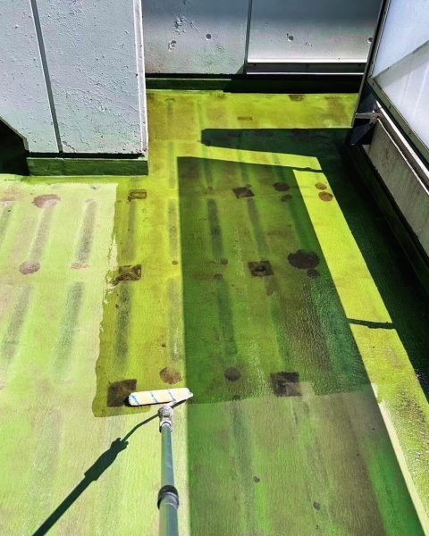 【熊本市】劣化が進んだバルコニーを、雨漏りの心配がない状態にの施工写真（2枚目）
