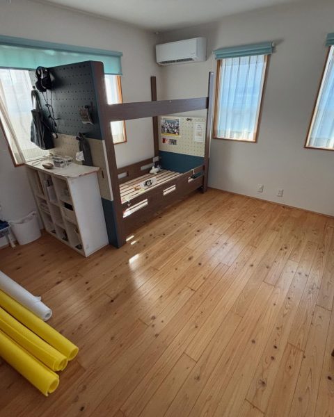 【熊本市】1つだった子ども部屋を、音にも配慮した2つの個室に（施工前）