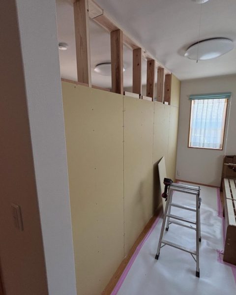【熊本市】1つだった子ども部屋を、音にも配慮した2つの個室にの施工写真（3枚目）