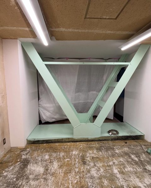 【長洲町】サビで痩せはじめた鉄骨を、ケレン作業から直して強度ごと回復（施工前）