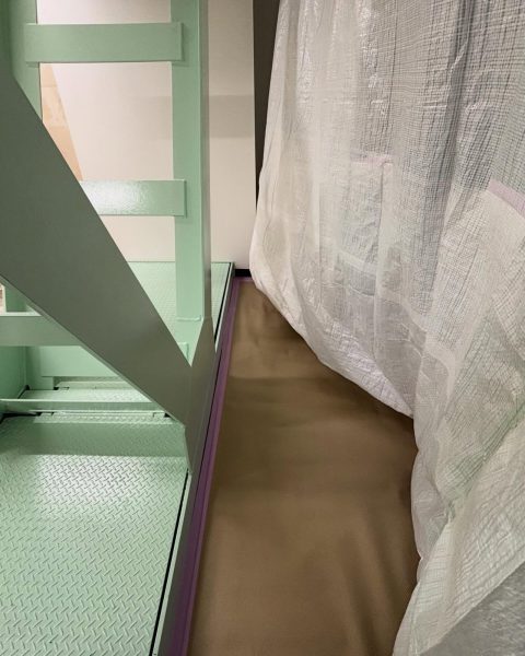 【長洲町】サビで痩せはじめた鉄骨を、ケレン作業から直して強度ごと回復の施工写真（2枚目）