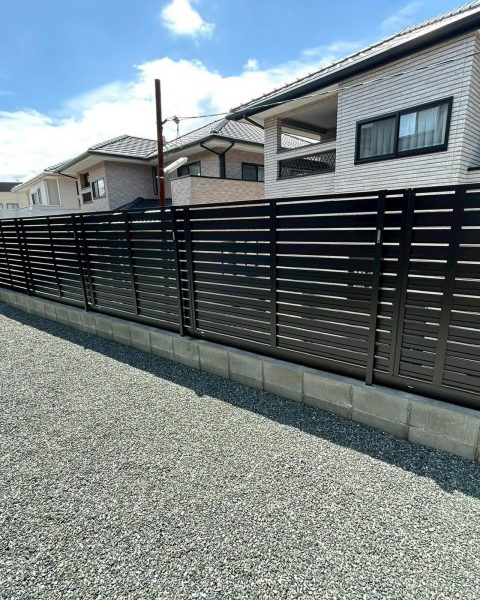 【熊本市】境界にフェンスを設けて、視線と防犯の不安をまとめて解消の施工写真（7枚目）