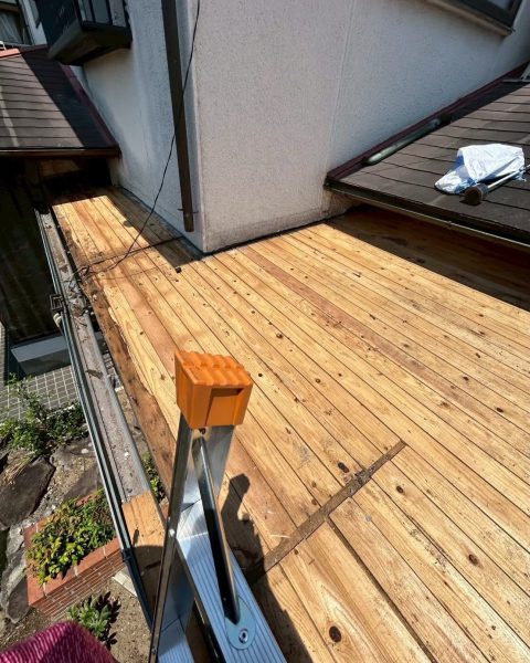 【熊本市】強風でも雨が巻き込まない、ガルバリウム鋼板の屋根にの施工写真（5枚目）