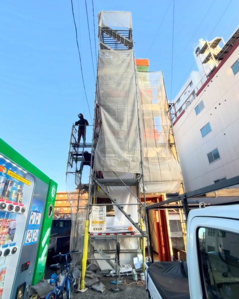 【熊本市】足場から塗装・板金・大工まで一式で。長く貸せるアパートにの施工写真（13枚目）