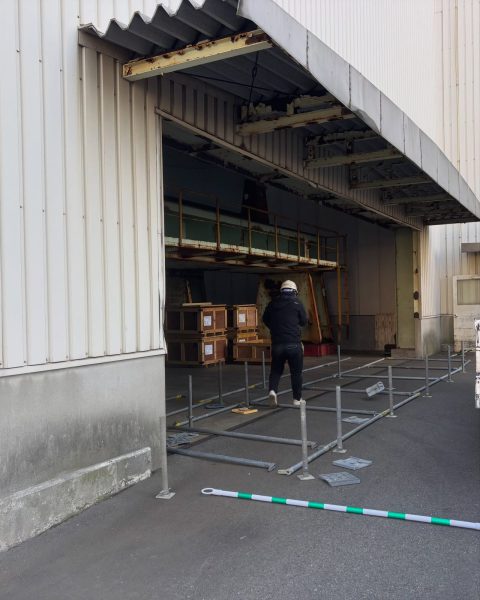 【長洲町】足場から仕上げまで一貫施工。企業様の鉄骨を長寿命化の施工写真（2枚目）