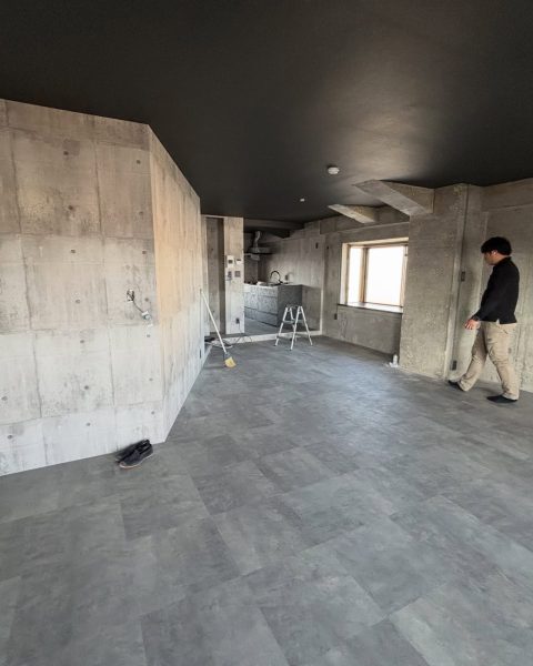 【熊本市】コンクリート打ちっぱなし風にこだわった、マンションのフルリノベーション（施工後）