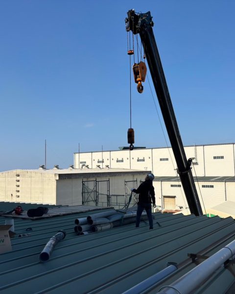 【長洲町】劣化した工場屋根上の配管を更新し、漏水と設備トラブルを未然に防ぐの施工写真（6枚目）