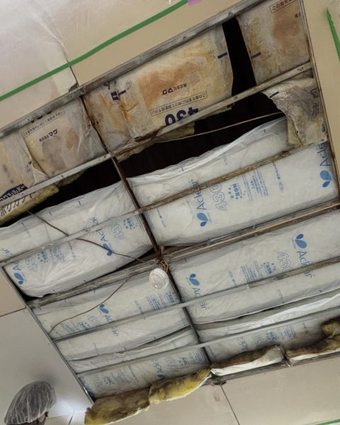 【山鹿市】稼働を止めずに、食品工場の天井を衛生的な状態へ張り替えの施工写真（5枚目）
